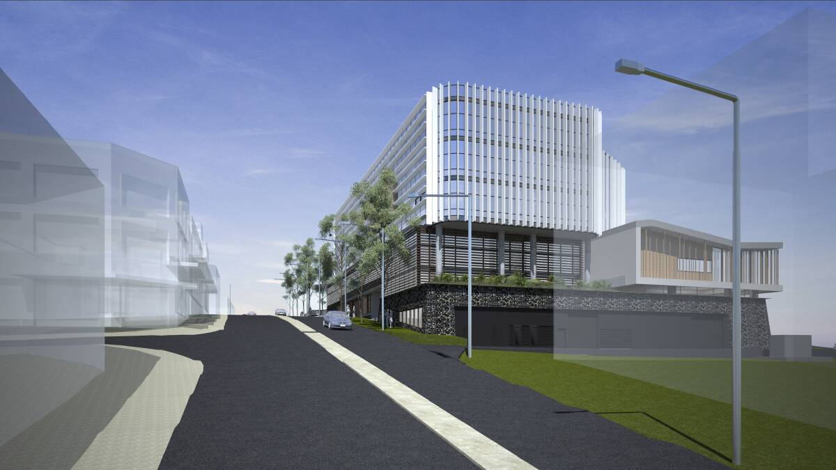 An artist's impression of Shellharbour's controversial City Hub project.