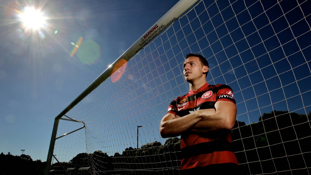 Wollongong’s Brendon Santalab is focused on beating the Brisbane Roar in Sunday’s A-League grand final. Picture: BRENDAN ESPOSITO