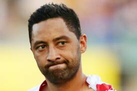 A dejected Benji Marshall during this afternoon's round 10 match against the Parramatta Eels. Picture: MATT KING/Getty Images)