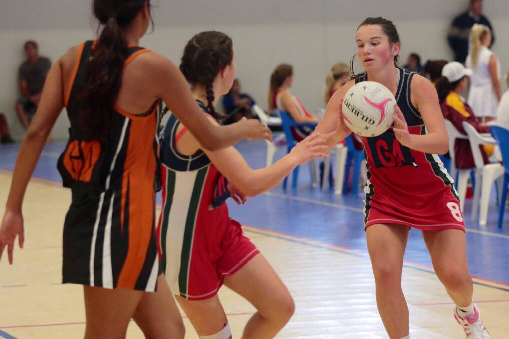 The Academy Games netball match at the University of Wollongong. Picture: ADAM McLEAN