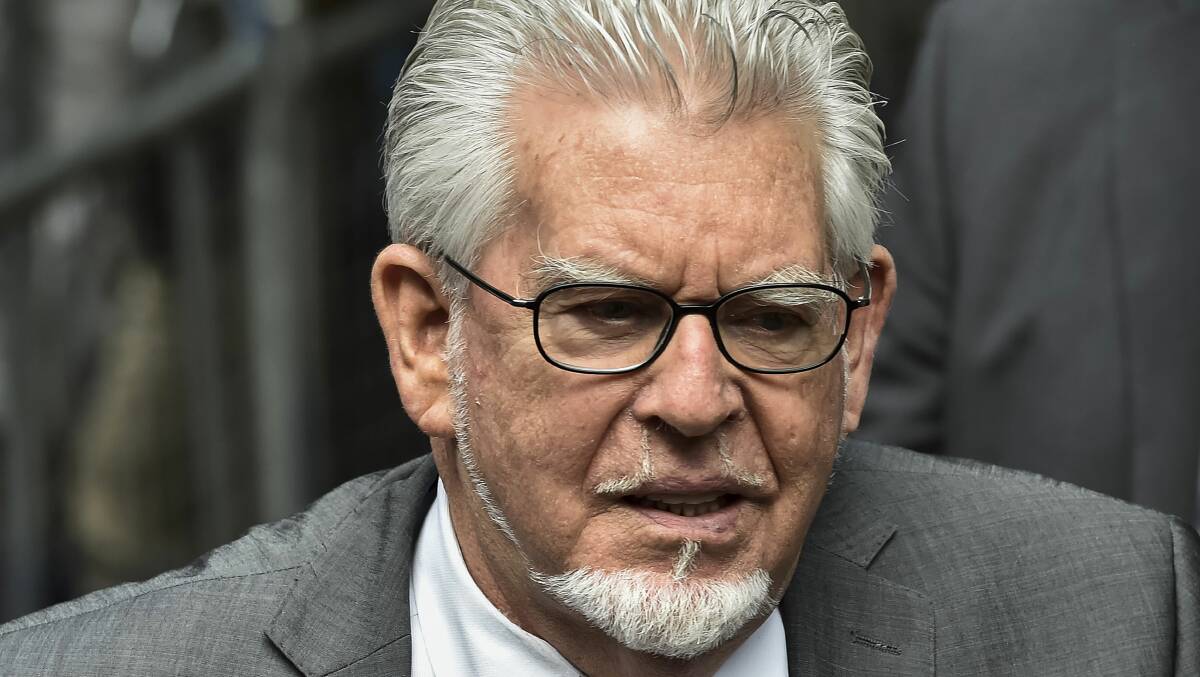 Rolf Harris arrives at a London court earlier this year.