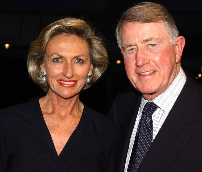 With wife Jill at the Neville Wran tribute dinner. 