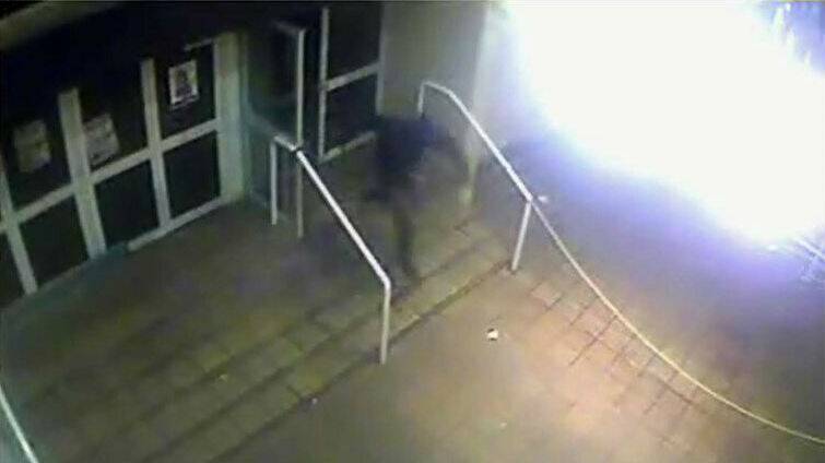 Footage of the suspect leaving Novotel on the night of shooting.