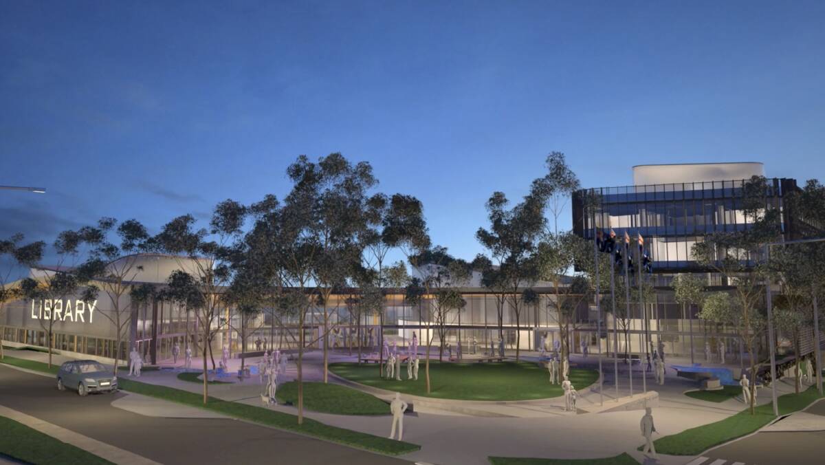 An artist's impression of the Shellharbour City Hub.