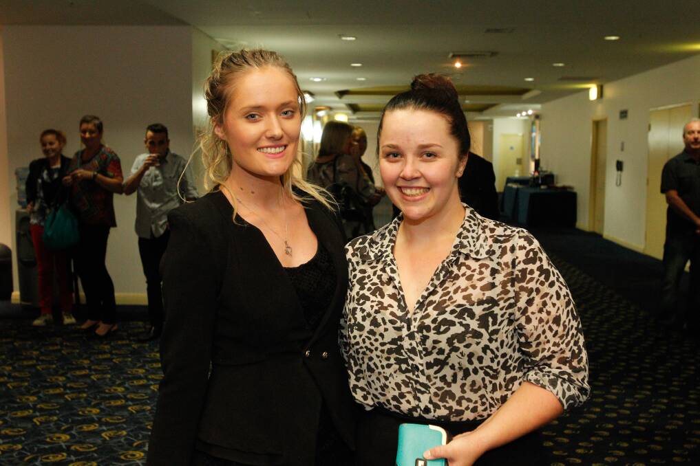 Claire Burnett and Lucy Henze at the Novotel.