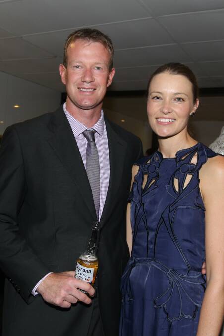 Mat and Renee Campbell at the Wollongong Hawks gala dinner.