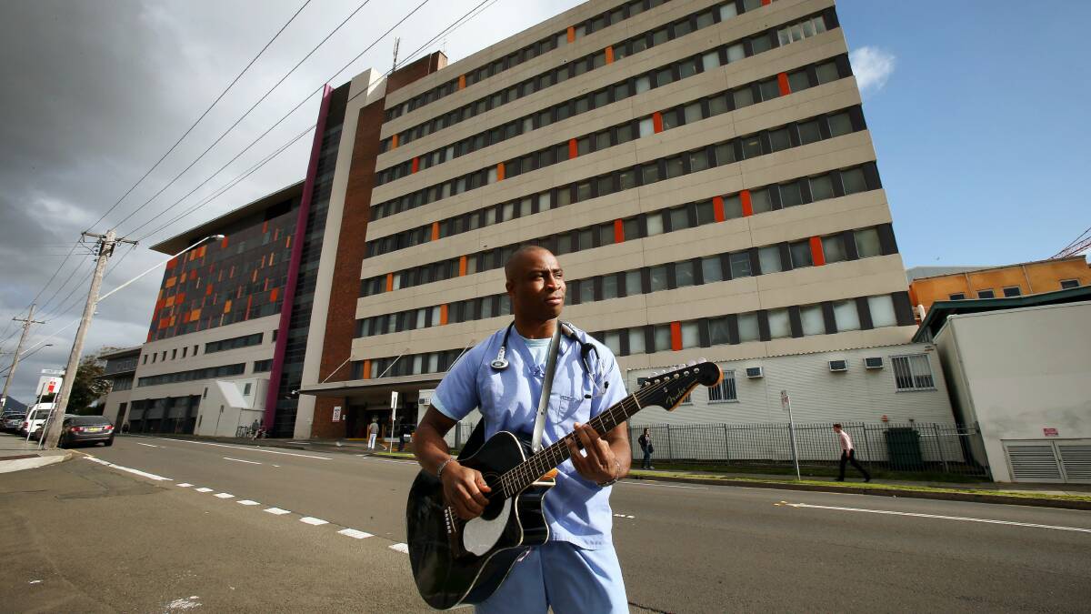 Doctor cool: Dr Victor Uwagboe is busy being both a doctor and musician. Picture: KIRK GILMOUR