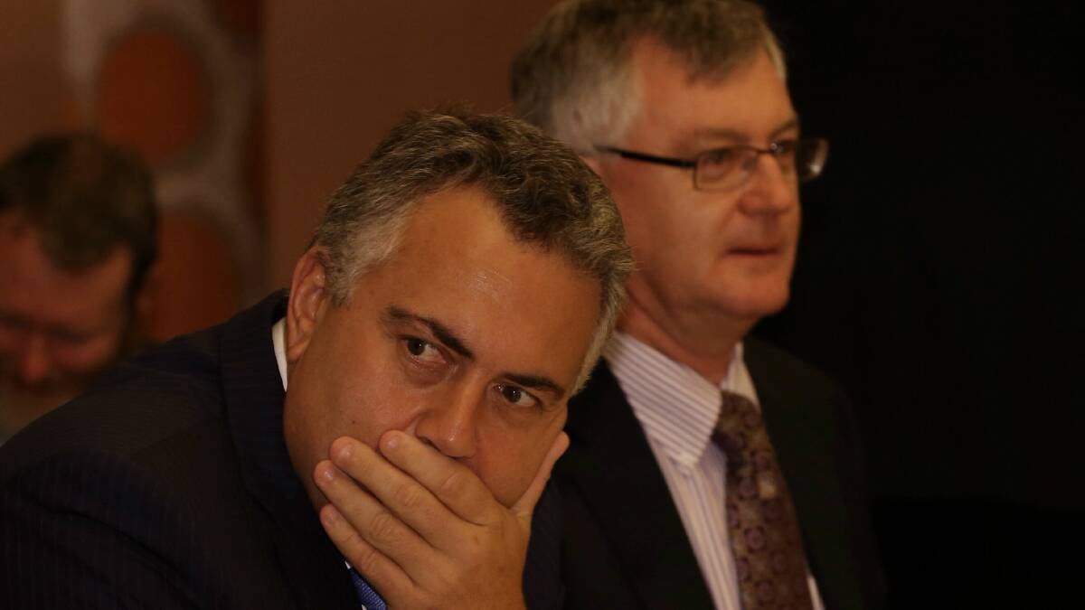 Joe Hockey has been softening us up for the tough budget he's preparing for next month. Picture: ANDREW MEARES