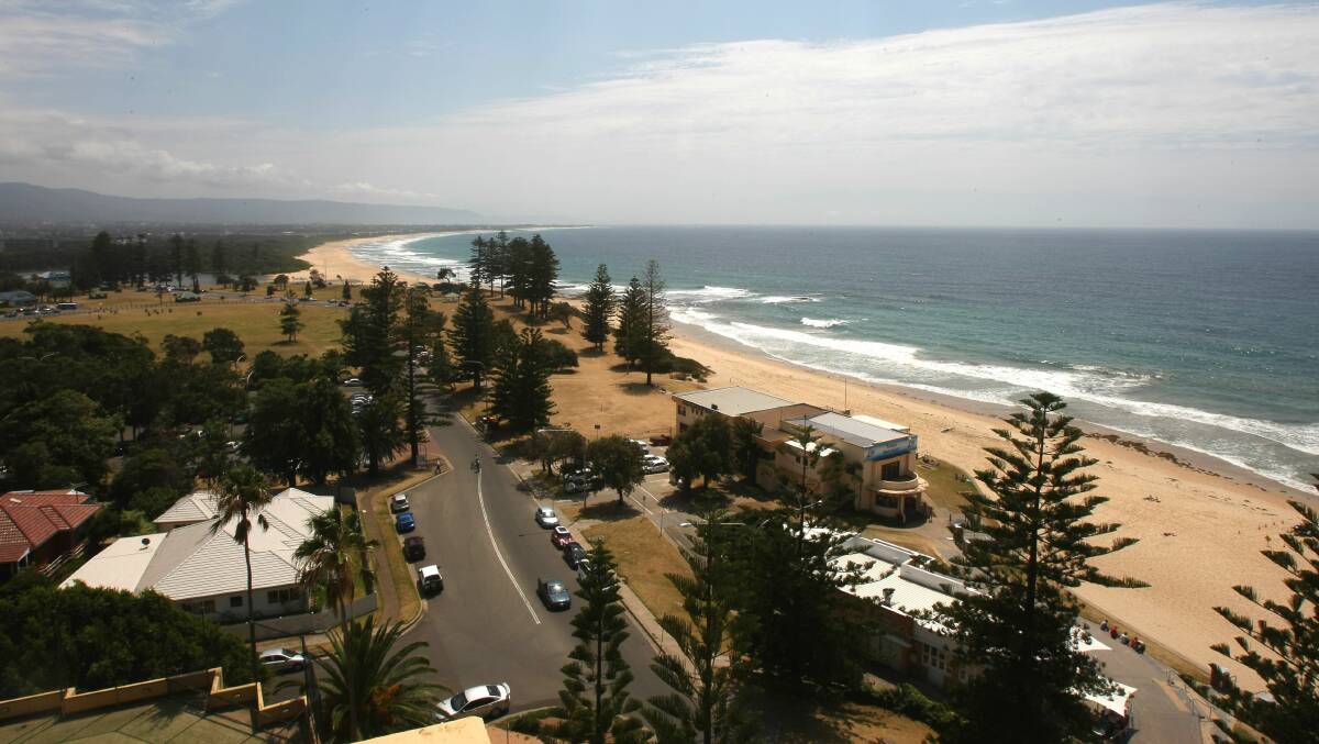 View of North Beach, Wollongong, from the Novotel. Picture: KIRK GILMOUR