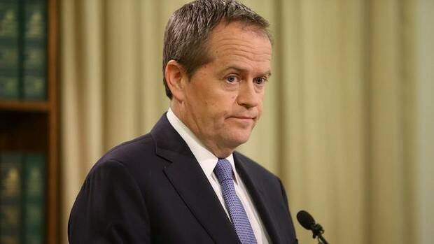 Bill Shorten reveals the sex assault allegations in Melbourne on Thursday. Picture: ANGELA WYLIE
