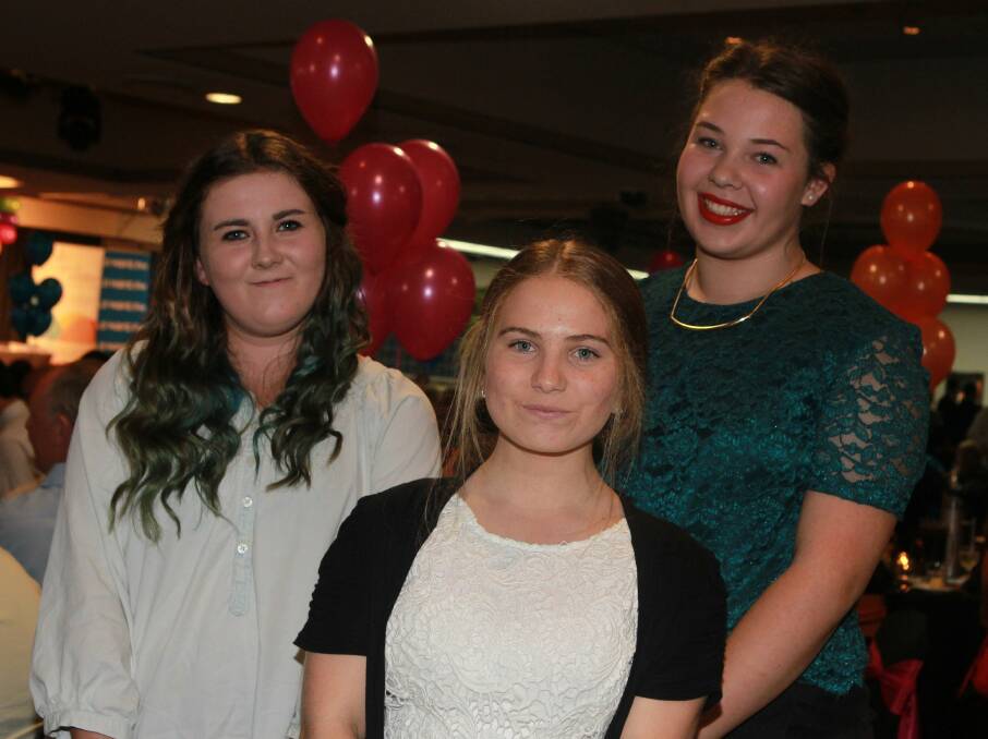 Emma Couglan-Ryan, Madeline Carr and Jelena Zaric at Wests Leagues Club.