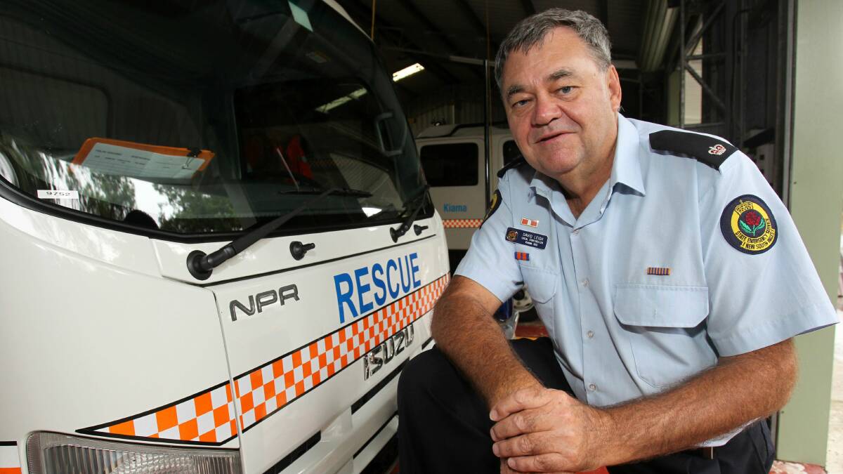 SES Kiama unit controller David Leigh will hang up his boots on April 11. Picture: GREG TOTMAN