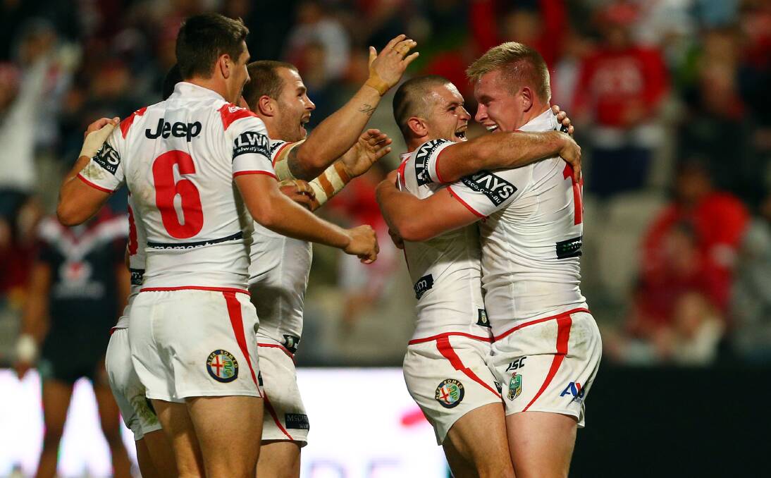 St George Illawarra Dragons against the New Zealand Warriors at WIN Jubilee Stadium. Picture: GETTY IMAGES