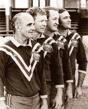 The original Immortals ... Clive Churchill, Bob Fulton, Johnny Raper and Reg Gasnier.