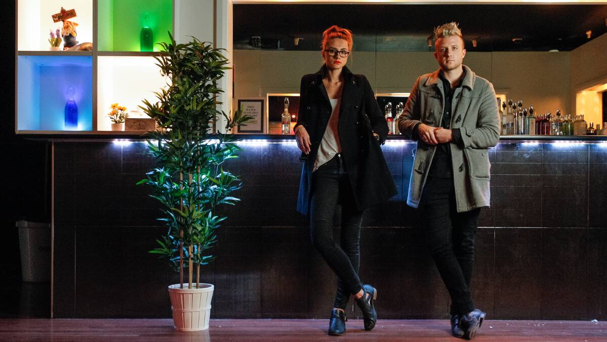 Katie Collings and Trent Elliott, co-managers of Wollongong’s newest nightclub The Garden. Picture: CHRISTOPHER CHAN