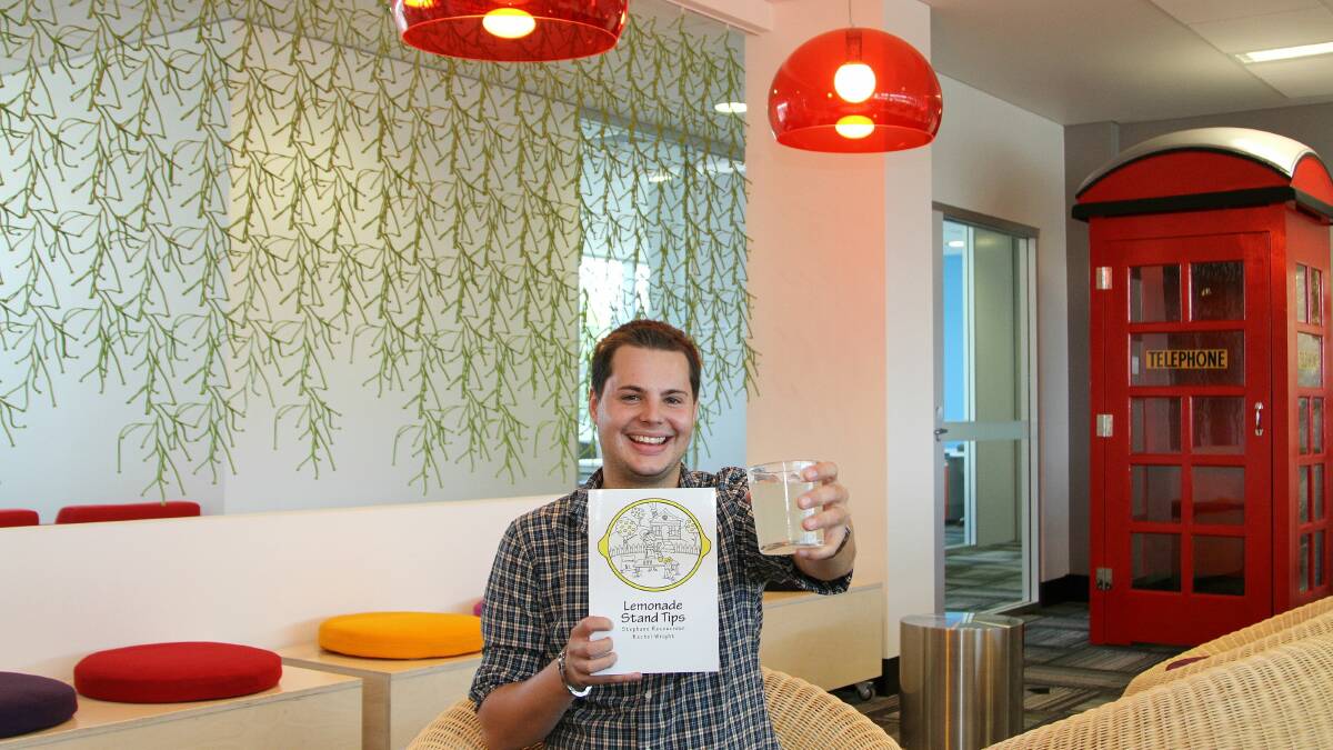 Stephane Recouvreur believes lemonade is the first step to a future of entrepreneurialism in the Illawarra. Picture: GREG ELLIS