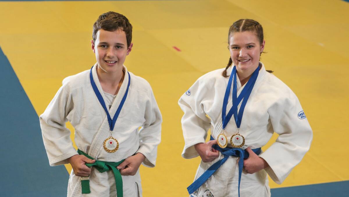 Ben Tegan and Samuel David both picked up national medals. Picture: ADAM MCLEAN