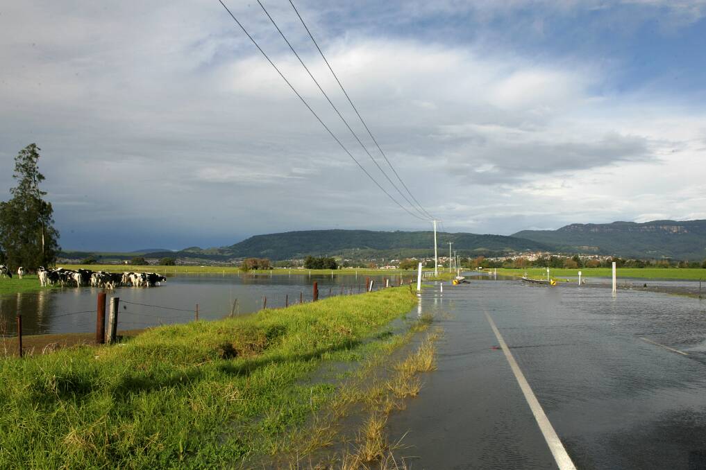 In June 2007 the neighbouring paddocks were also inundated by water. Picture: SYLVIA LIBER