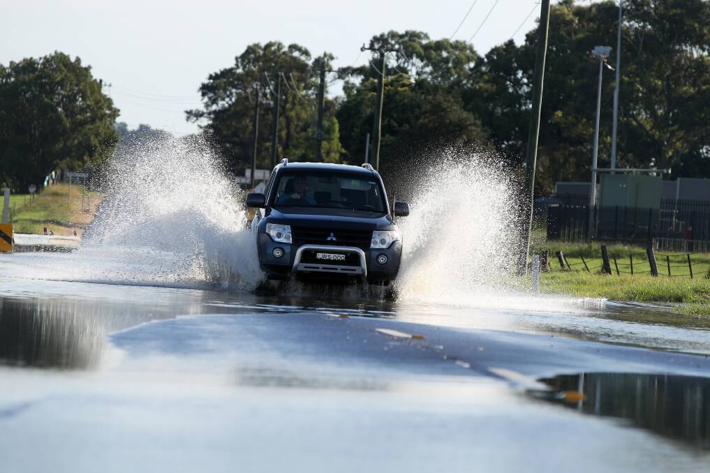 Floodwaters have led to the continued closure of the Illawarra Highway.