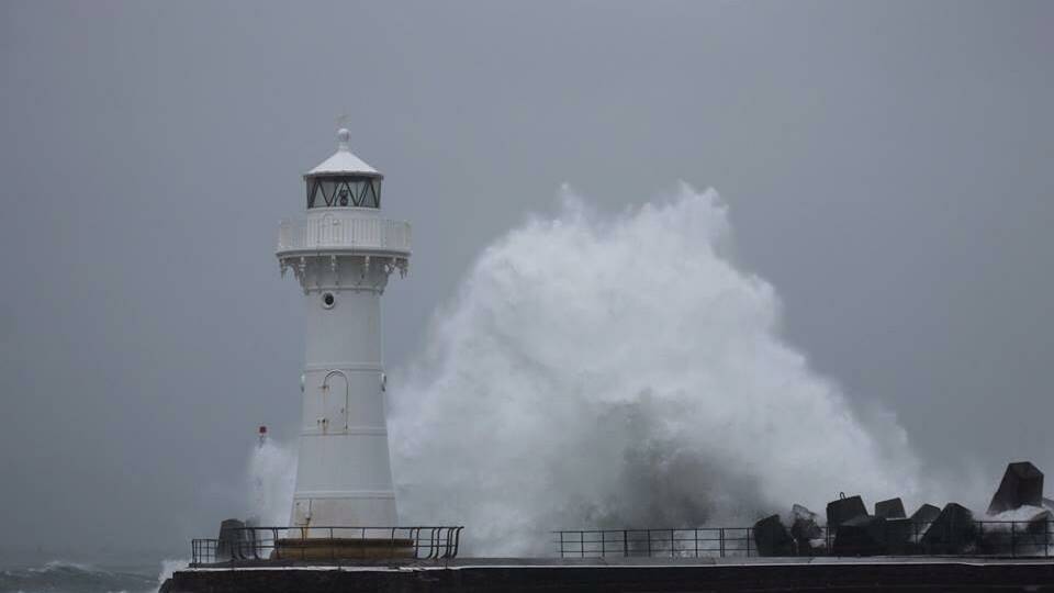 Wollongong Harbour on Tuesday morning. Picture: Ann Baker