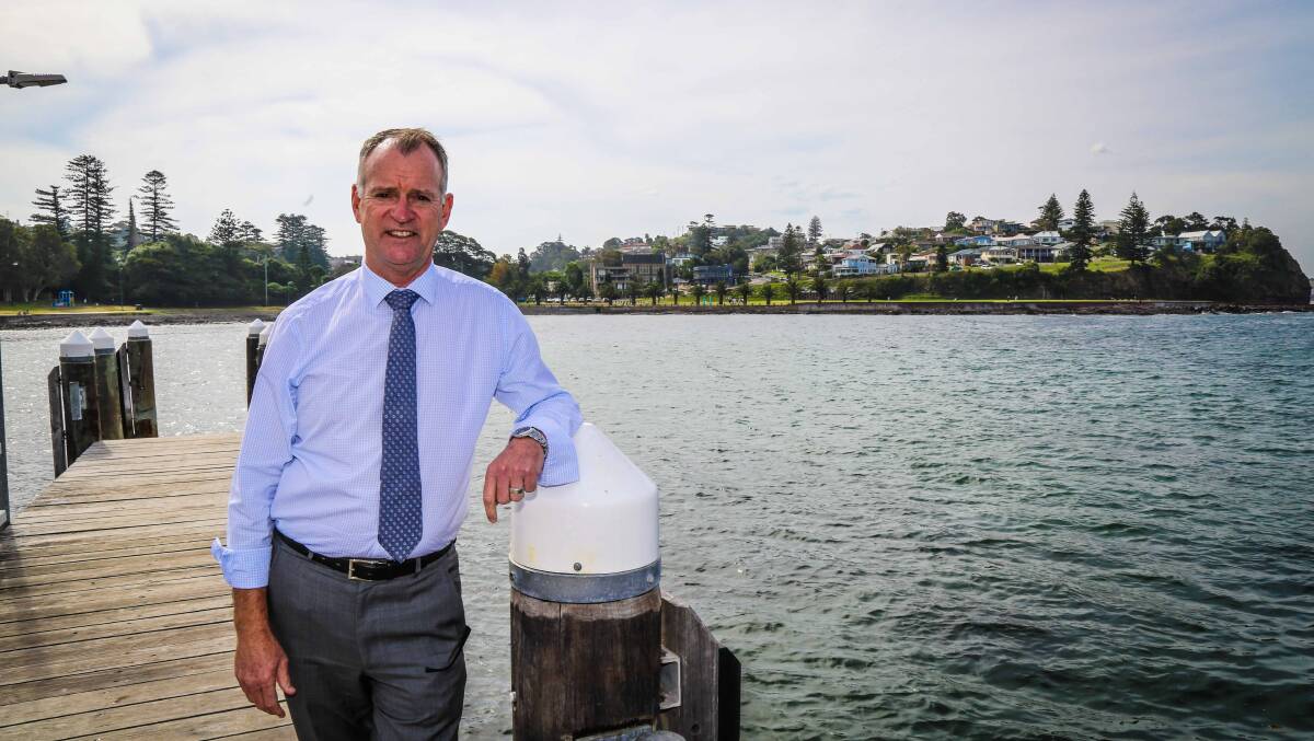 Kiama council’s acting general manager Bryan Whittaker at Kiama Harbour. Picture: GEORGIA MATTS