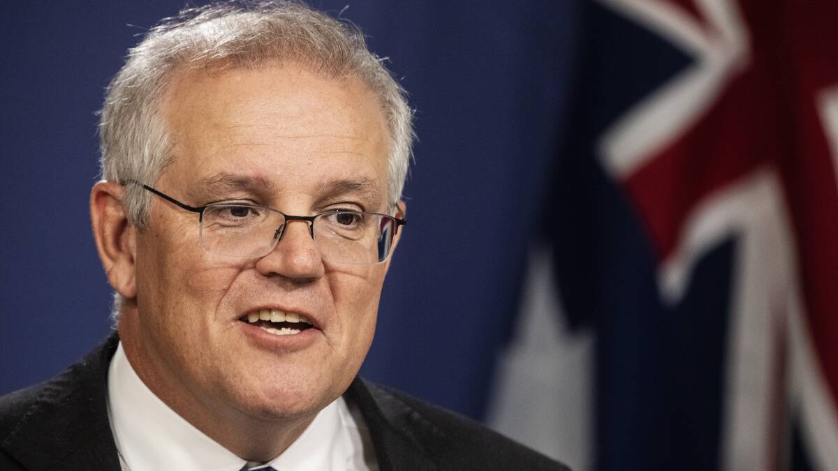Prime Minister Scott Morrison on Monday. Picture: Getty Images