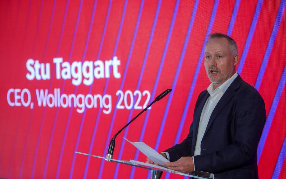 Centre stage: Stu Taggart is preparing for a busy but exciting 12 months at the helm of Wollongong 2022. Picture: Adam McLean.
