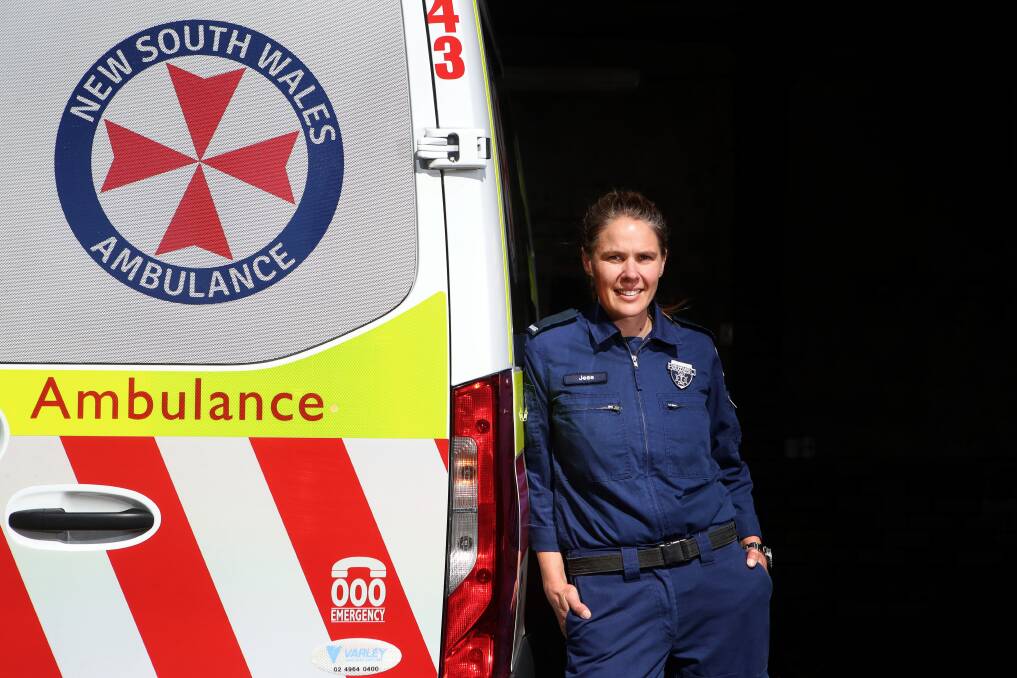 Officer of year: NSW Ambulance paramedic Jessica Whittaker of Dapto. Picture: Sylvia Liber. 