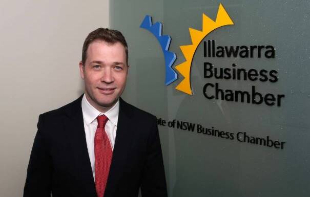 Improving business conditions and confidence: Illawarra Business Chamber executive director Adam Zarth. Picture: Greg Ellis.

