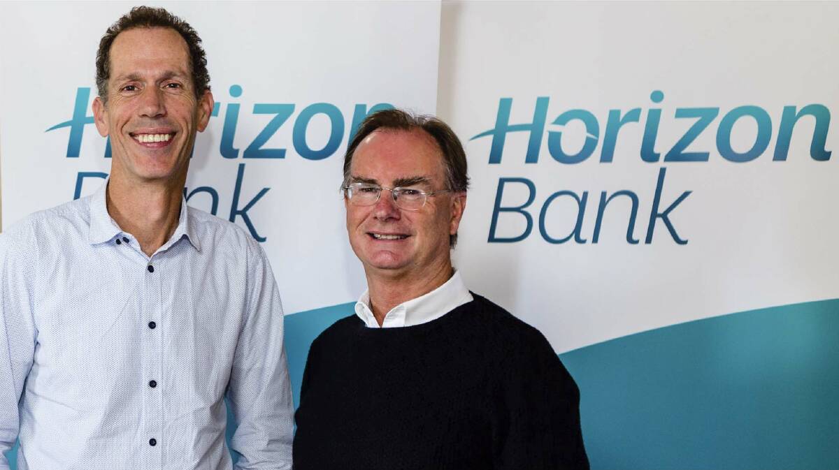 Name change: Chief executive Jon Stanfield and chair Mark Crowther prepare for Horizon Credit Union to start promoting itself as Horizon Bank. 
