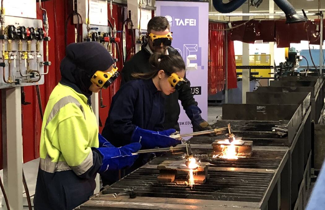 Apprentices at TAFE Wollongong.
