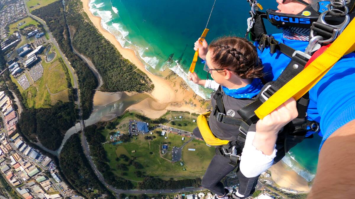 Better times ahead: Skydive the Beach operations in Wollongong are expected to bounce back quickly.