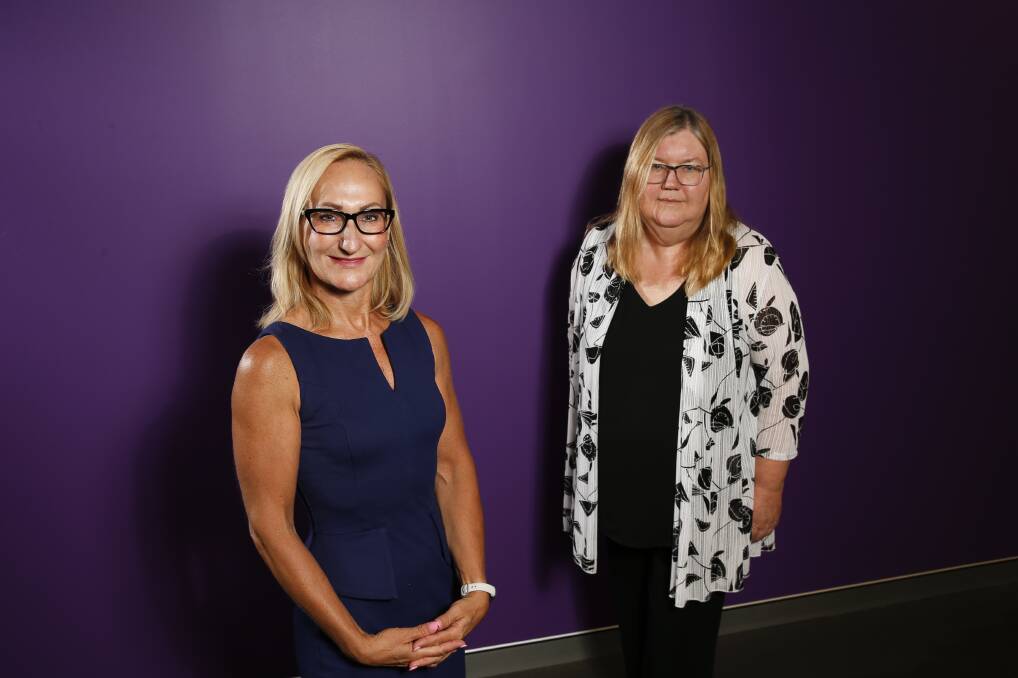 National win: The Disability Trust's head of people learning culture Rebecca Coombes and chief executive officer Margaret Bowen. Picture: Anna Warr.
