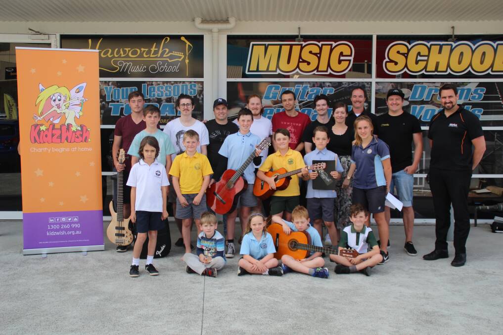 Concert for kids: The team behind Haworth Music School are helping special KidzWish children this Christmas with a concert on Friday at Dapto Leagues. Picture: Glenn Haworth.

