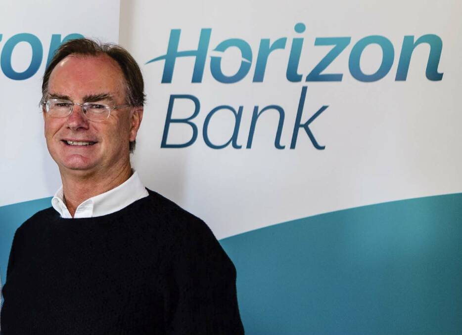 New entity: Horizon Bank chairman Mark Crowther announces the merger with Lysaght Credit Union became official on Thursday and will involve a two month transition.
