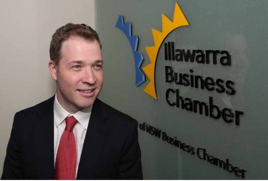 Good news for business and jobs: Illawarra Business Chamber executive director Adam Zarth. Picture: Greg Ellis.
