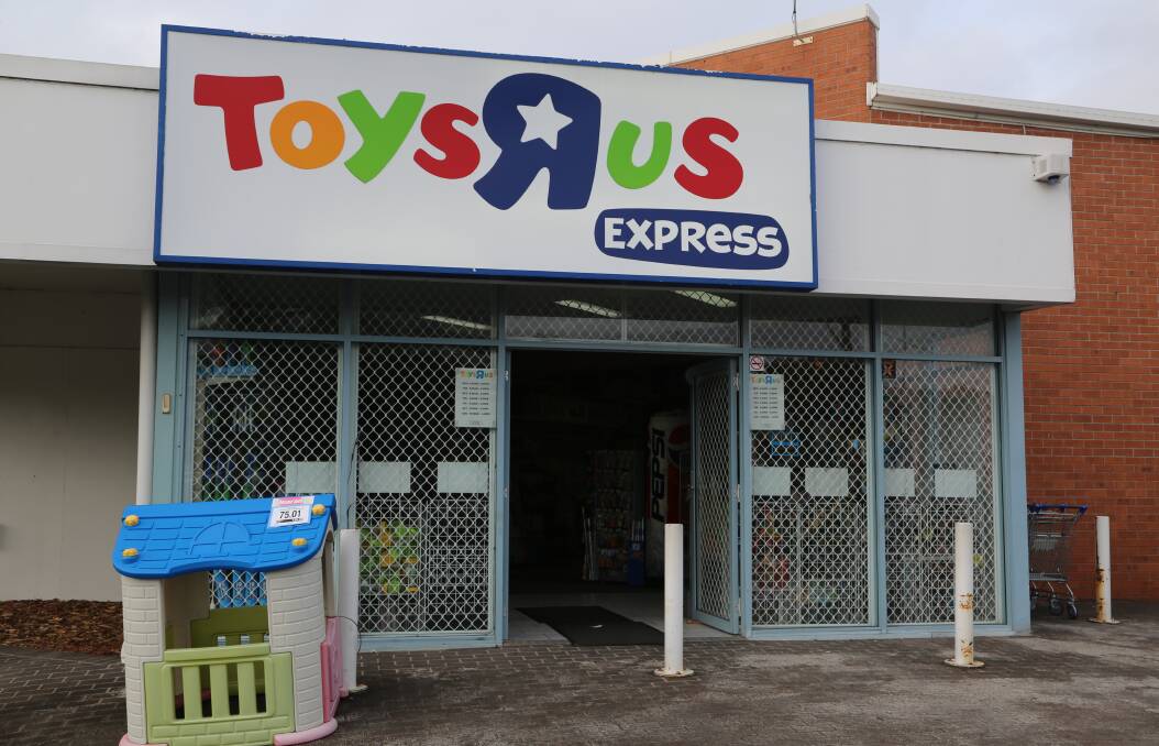 Wollongong's Toys 'R' Us store on Ellen Street on Thursday. Picture: Greg Ellis.
