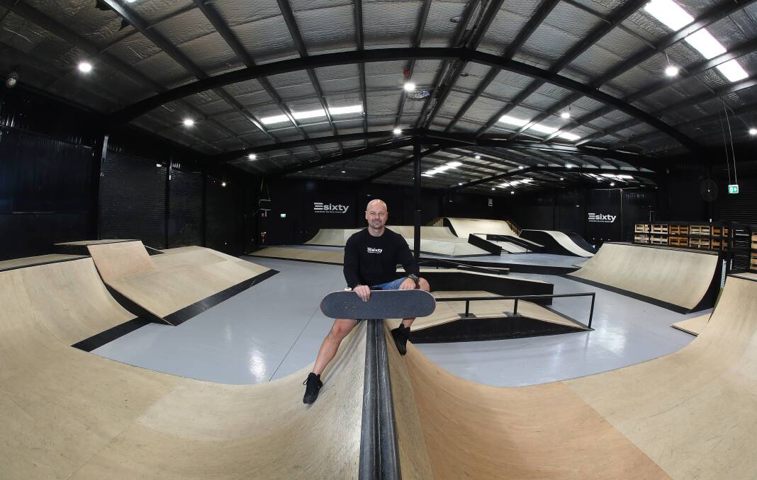 Back in action: Adrian D'Amico is getting excited about the grand reopening he has planned at 3Sixty Skate Park at Coniston post COVID-19. Picture: Robert Peet.
