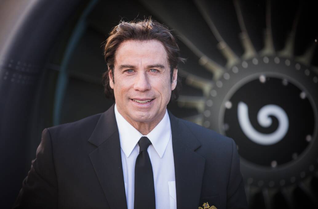 ETA soon: John Travolta will be in Australia as early as November 6 when he will be doing An Evening With John Travolta show in Sydney. Picture: Qantas/Brent Winstone. 