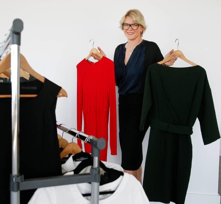 Bargains for a cause: Dress For Success Illawarra branch founder and chair Nicki Bowman is inviting the Wollongong community to come to a Fashion Frenzy fundraising sale at The Frat this Sunday.

