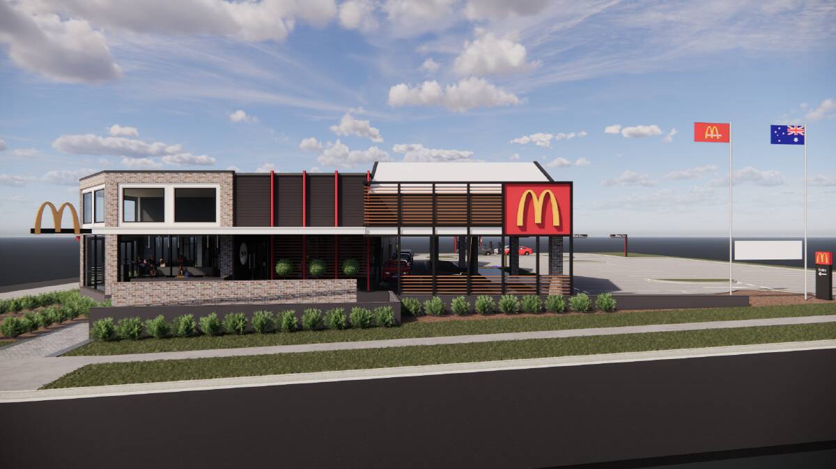 An artist impression of the new McDonald's restaurant planned for Albion Park. 