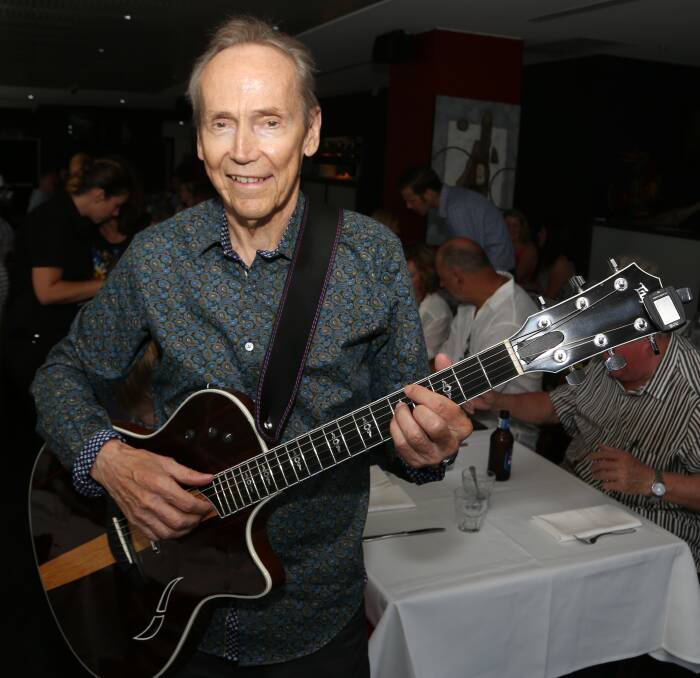 Mr Music returns: The Four Kinsmen's Graham Wilson was back doing what he loves on Sunday afternoon at Inferno Restaurant after almost two years battling brain cancer. Picture: Greg Ellis.


