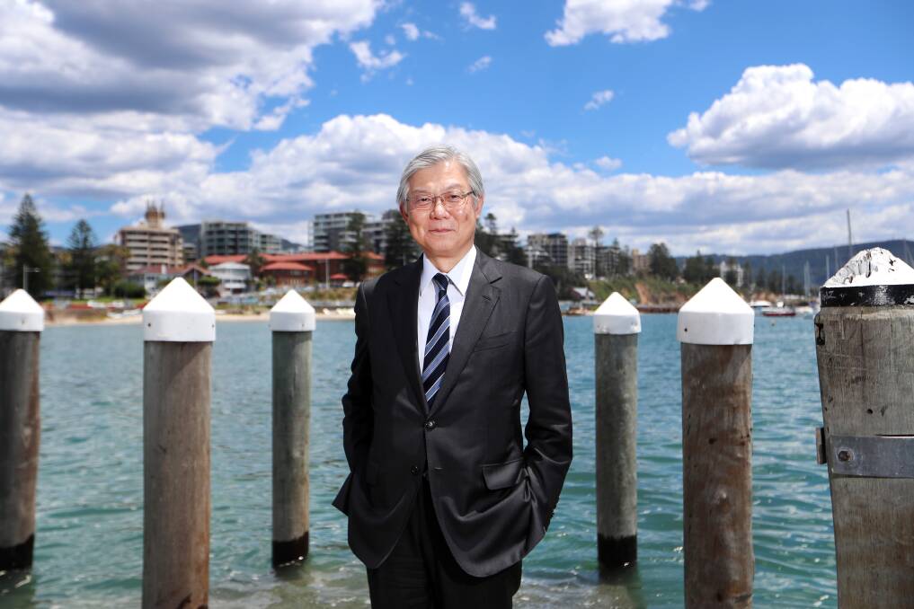 Impressed: NEC's global president Takashi Niino loved the Gong's innovation and beauty during his first visit to Australia on Thursday. Picture: Sylvia Liber.
