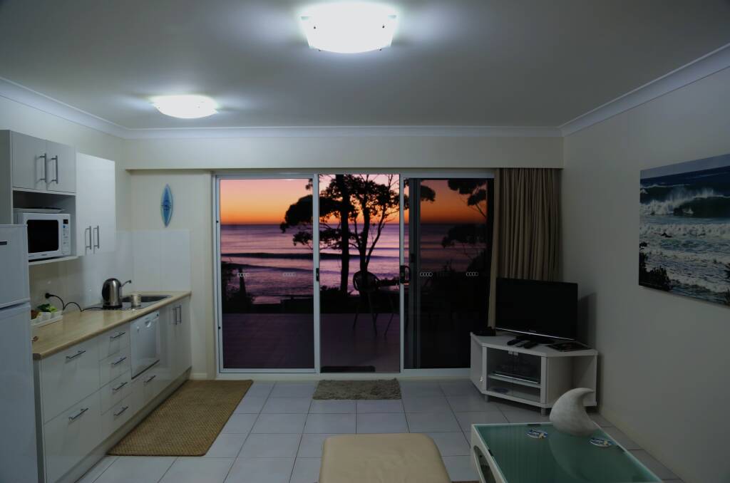 Inside one of the apartments built and run by the Banks at Mollymook. Picture: Greg Ellis.
