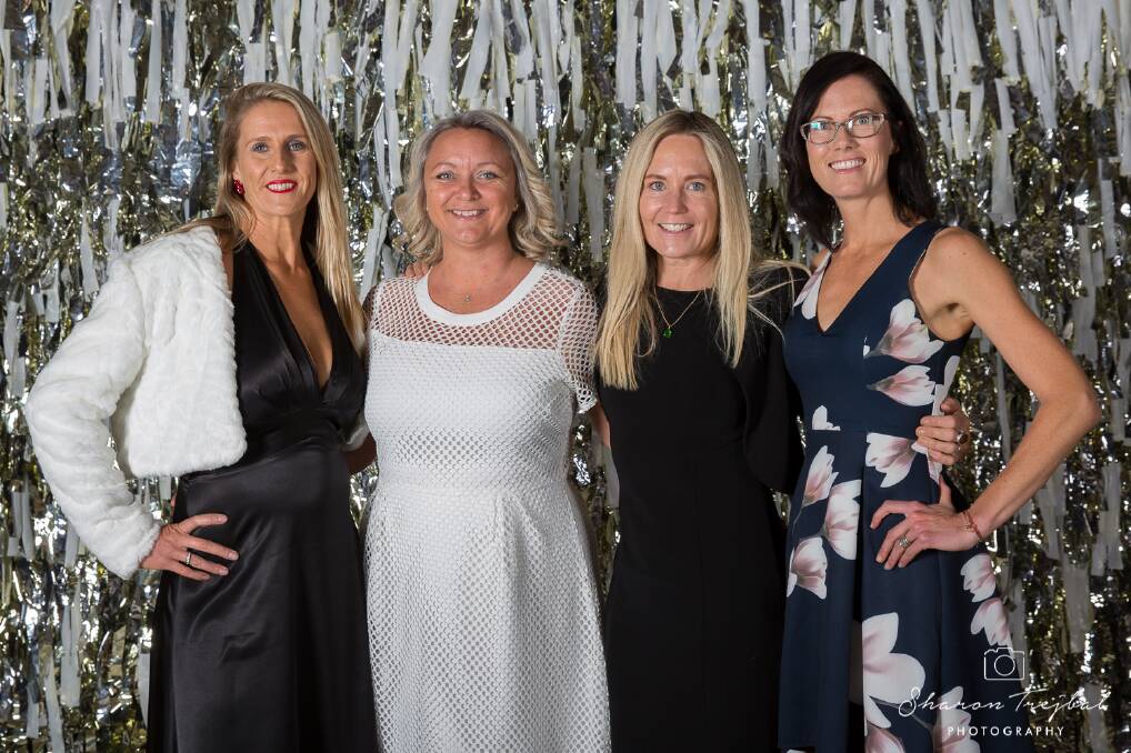 Wollongong winners: Catherine McMillan, Emma Queen, Suzanne Haddon and Stephanie Meades at the Altitude Awards in Sydney on Saturday night. 