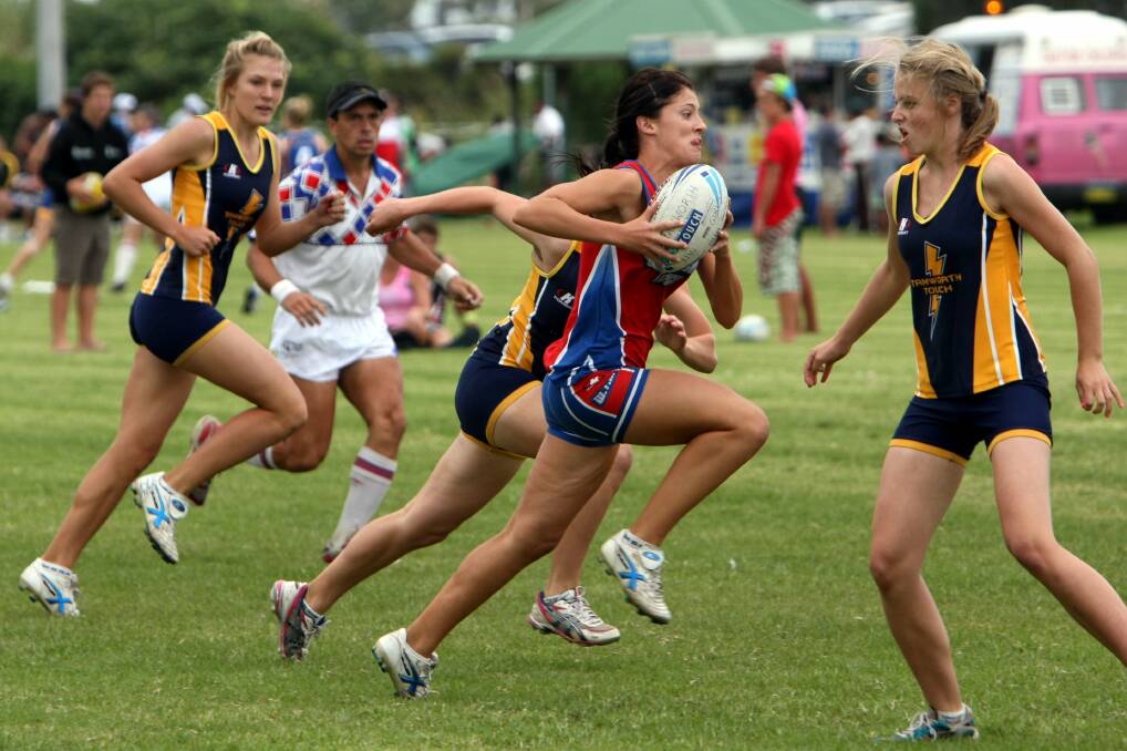 Finals touch footy: Some Under 16's action from the NSW Touch Junior State Cup finals at Dalton Park in Wollongong last decade.
