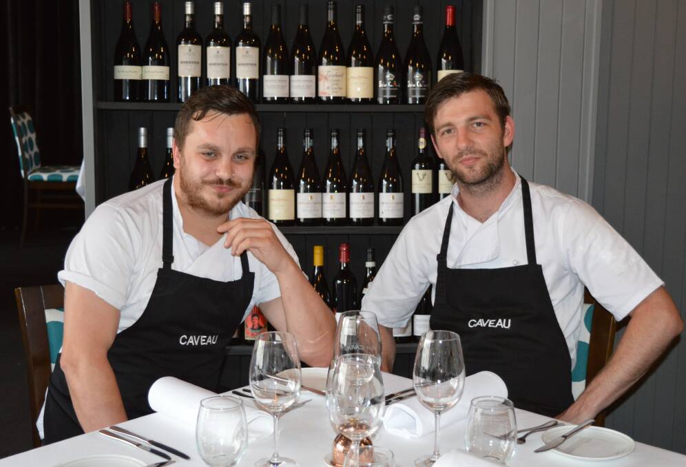 High praise for hatted Gong chefs: Bruce Tyrrrell has described meals prepared to match his wines by Caveau's Simon Evans and Tom Chiumento as the best he has eaten.
