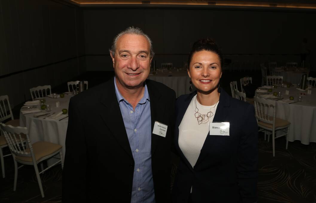 Demand for digital manufacturing workshop: i3net chairman Emilio Salucci and executive officer Bianca Perry. Picture: Greg Ellis.
