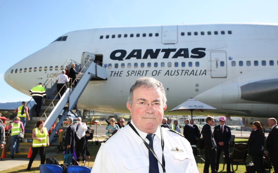 Preserving history: Geoff Sheppard enjoys being the project leader for the City of Canberra at HARS and sharing the Boeing 747-400 legacy with visitors and preserving its significance for future generations. Picture: Greg Ellis. 