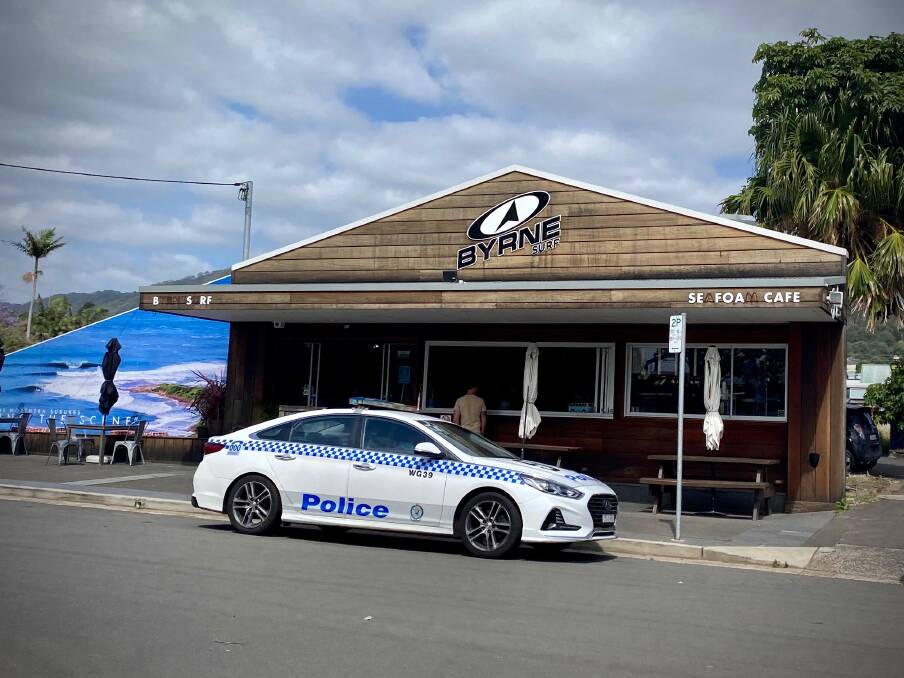 An estimated $15,000 in stock was swiped from the surf store in Thirroul. Picture: Angela Thompson.